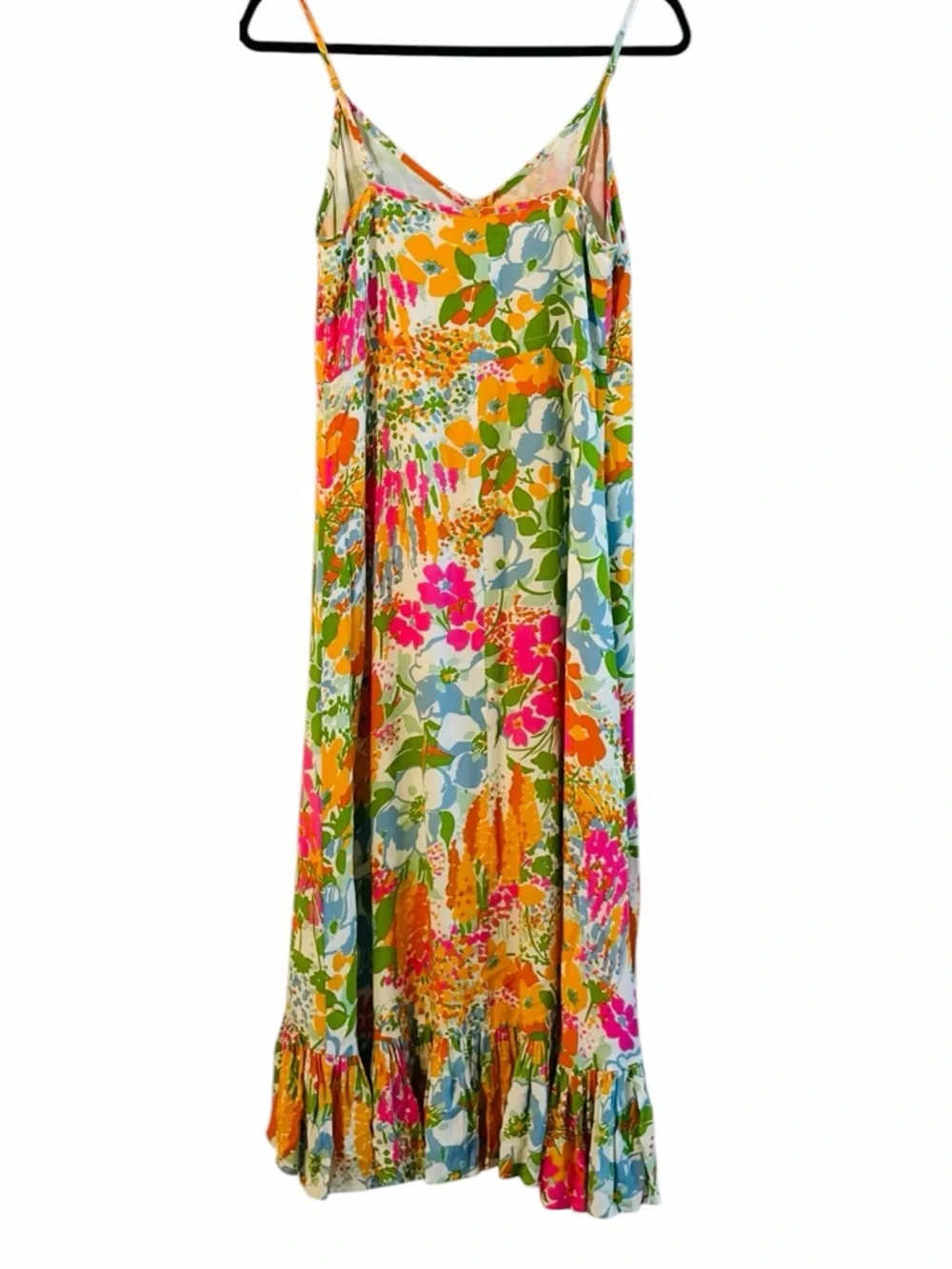 Rails Floral Button Front Midi Dress XS Colorful Spring Summer - Picture 6 of 11